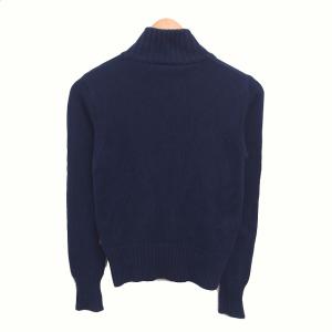 & DOLCE&GABBANA 国内正規品 ブルゾン ニット ジップアップ 綿 コットン 38 ネイビー 紺 /TT ECD004