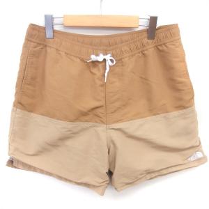 国内正規品 NB42153 MUDSHORT マッドショーツ ショートパンツ 腰ひも ロゴ刺? XL 茶