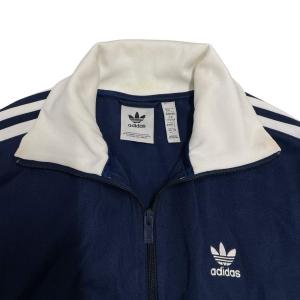 adidas トラックジャケット ジャージ フルジップ スリーストライプ L ネイビー ホワイト /TD ECD004