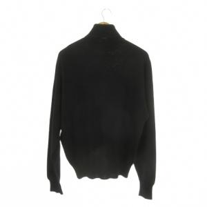 dunhill ニット セーター ウール M 黒 ブラック 無地 タートルネック 長袖 /MN1 ECD004