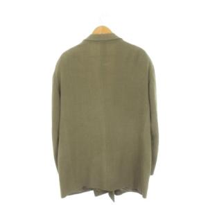EMPORIO ARMANI セットアップ スーツ フォーマル ウール 54 グレー カーキ ダブルブレスト 長袖 91V3351 /CK2
