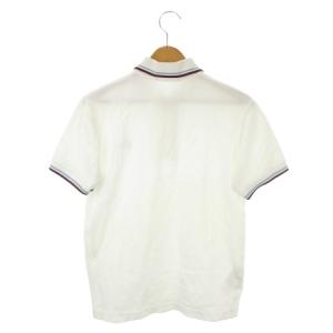 FRED PERRY ポロシャツ ロゴ刺繍 鹿の子 36 白 ホワイト 半袖 /AH7 ECD004