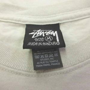 STUSSY Tシャツ M グレー ロゴプリント クルーネック 半袖 /YU ECD004