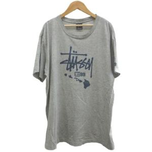 Tシャツ L グレー 半袖 ラウンドネック ロゴプリント /NP ECD004
