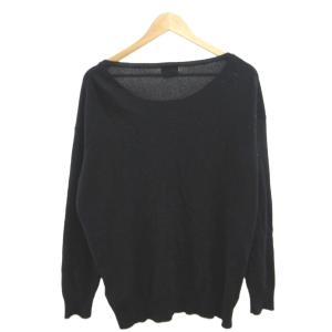 POLO RALPH LAUREN ニット セーター ウール M 黒 ブラック 無地 ラウンドネック 長袖 /NP ECD004