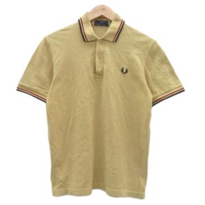 FRED PERRY フレッドペリー-ポロシャツ 36 ベージュ ポロカラー 半袖
