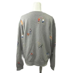 PAUL SMITH トレーナー M グレー イラスト柄 クルーネック 長袖 /NP ECA005