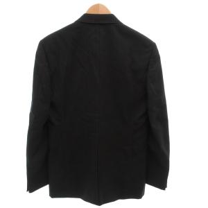 PAUL SMITH セットアップ スーツ ジャケット パンツ ストライプ ウール 2B ステッチ L 黒 ブラック /FF