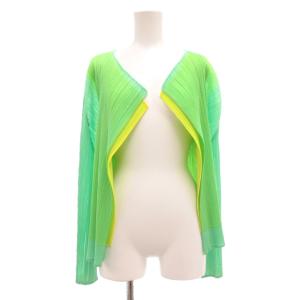 ISSEY MIYAKE  プリーツカーディガン 4 グリーン