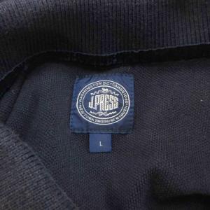 J.PRESS ポロシャツ L ネイビー ブルドッグ刺繍 半袖 /RY ECB005