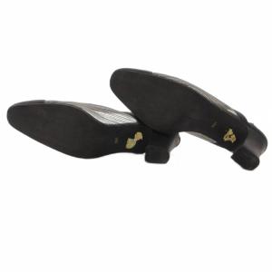 YVES SAINT LAURENT パンプス メッシュ スリングバック ポインテッドトゥ 35 1/2 黒 ブラック /IB GY53