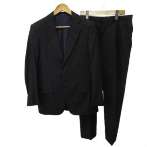 スーツ フォーマル セットアップ 上下2点セット ジャケット パンツ ウール 46 48 紺 ネイビー