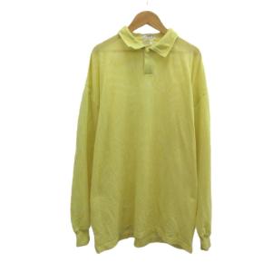 ポロシャツ 52 黄 イエロー メッシュ 長そで /NP GY53
