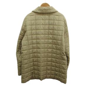 BURBERRY LONDON 中綿ジャケット 上着 絹 シルク 42 ベージュ キルティング 長袖 ボタン留め /NP GY53