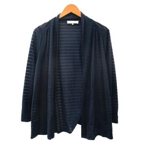 カーディガン トッパー 長袖 シンプル 40 ネイビー 紺 /KT7 ECD005
