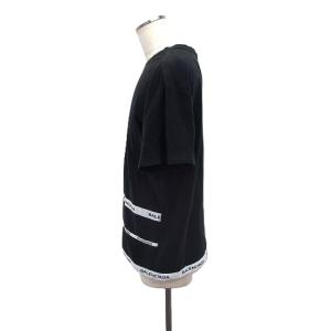 BALENCIAGA 国内正規品 セットアップ Tシャツ 半袖 ハーフ パンツ ロゴテープ コットン 綿 M-L ブラック 黒