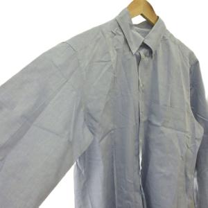 GIORGIO ARMANI シャツ 40 ブルー 無地 レギュラーカラー 長袖 /NP ECD005