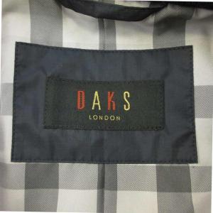 DAKS ジャケット ブルゾン アウター ハイネック ジップアップ ロゴ 刺繍 M 紺 ネイビー /XZ ECD005