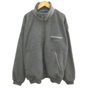 フリースジャケット 上着 XL グレー ハイネック 長袖 ジップアップ /NP ECD005