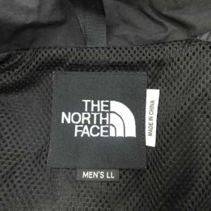 THE NORTH FACE ナイロンジャケット ブルゾン ジャンパー 上着 LL 黒 ブラック 無地 長袖 スタンドカラー /YU