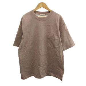 Tシャツ カットソー 4 ピンク 無地 クルーネック 半袖 /MD ECD005