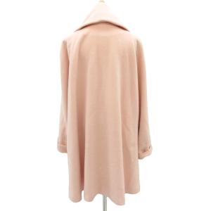 MARLENEDAM ショールカラーコート アンゴラ カシミヤ 40 ピンク 前開き ロング丈 /YS6 ECD005