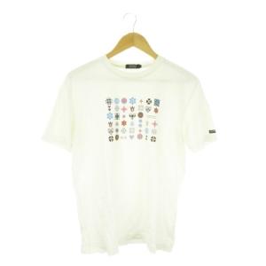 Tシャツ 3 白 ホワイト 総柄 半袖 BMV50-822-02 /CK3 ECD005