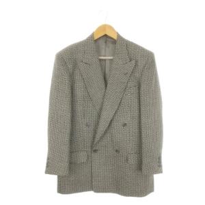UOMO ジャケット 上着 ウール 46REG グレー ダブルブレスト 長袖 9511/1 /CK3 ECD005