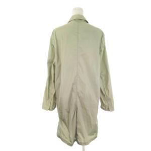 PRADA レインコート 40 緑 カーキ 無地 レギュラーカラー 長袖 /CK19 ECD005
