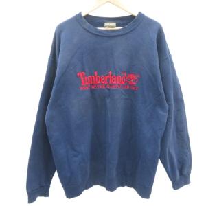 トレーナー 紺 ネイビー クルーネック 長袖 ロゴ刺繍 /HO42 ECE006