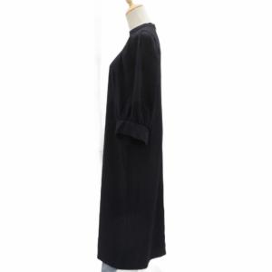 VERMEIL par iena ワンピース F 紺 ネイビー クルーネック 長袖 ロング丈 /HO54 ECE006