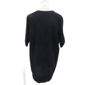 theory luxe ニット カットソー 38 M 紺 無地 ラウンドネック 半袖 /SY22 ECE006