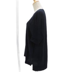 theory luxe ニット カットソー 38 M 紺 無地 ラウンドネック 半袖 /SY22 ECE006