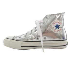 ALL STAR タグ付き スニーカー ハイカット シューズ レースアップ ロゴ 5 シルバーカラー /IB