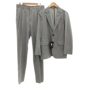 タグ付き パッカブル ストレッチ セットアップ スーツ シングル テーラードジャケット パンツ スラックス
