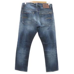 G-Star RAW デニムパンツ ジーンズ ストレート アンクル丈 ウォッシュ加工 W33 L32 青 ブルー /SM34