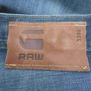 G-Star RAW デニムパンツ ジーンズ ストレート アンクル丈 ウォッシュ加工 W33 L32 青 ブルー /SM34