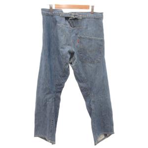 デニムパンツ ジーンズ 立体裁断 W33 インディゴブルー /JS ECA006