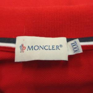 MONCLER ポロシャツ XXXL 赤 レッド 無地 半袖 151-091-83043-00 /PP GY60