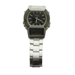 CASIO AW-61 腕時計 ウォッチ クォーツ アナデジ カレンダー付き シルバー色 /MQ