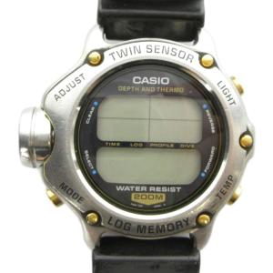 ジャンク品 ツインセンサー ログメモリー 潜水王 DEP-600 腕時計 ウォッチ クォーツ デジタル