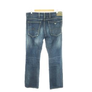 ARMANI JEANS J15 Regular デニム ジーンズ W33 L34 青 ブルー インディゴ ウォッシュ加工 37360
