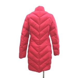 EMPORIO ARMANI ダウンコート 上着 アウター ミドル丈 S ピンク 無地 スタンドカラー 長袖 キルティング /YU ECC006