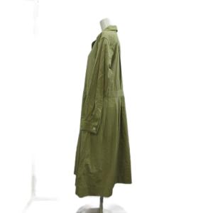 MARGARET HOWELL シャツワンピース 2 ベージュ 襟付き 長袖 ボタンフロント ロング丈 578-3158002 /PP