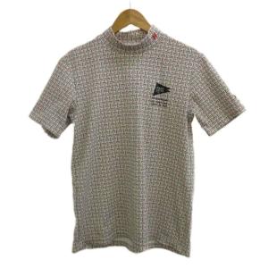 ゴルフウェア カットソー モックネックシャツ 5 マルチカラー 総柄 半袖 053-3167503 /PP