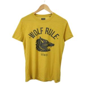 Tシャツ M 黄 イエロー プリント 半袖 /NP GY70