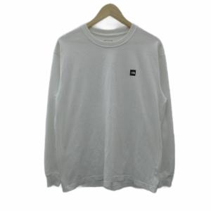 Tシャツ カットソー XL 白 ホワイト ロゴプリント 長袖 /SM19 GY70