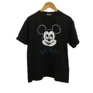 東京ディズニーシー TOKYO DISNEY SEA  半袖Tシャツ トップス S 黒 ブラック キャラクタープリント