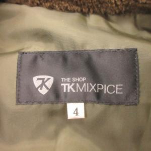 THE SHOP TK MIXPICE 中綿モッズコート ミリタリー N-3B 4 緑 グリーン カーキ ファー付きフード 長そで ジップアップ