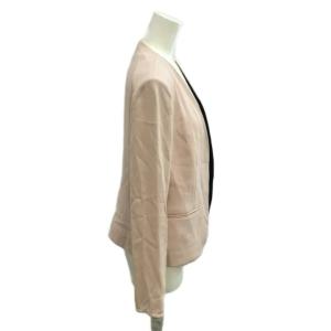 BEIGE セットアップ ジャケット 上着 テーパードパンツ 6 ピンク ノーカラー 長袖 /KK GY70